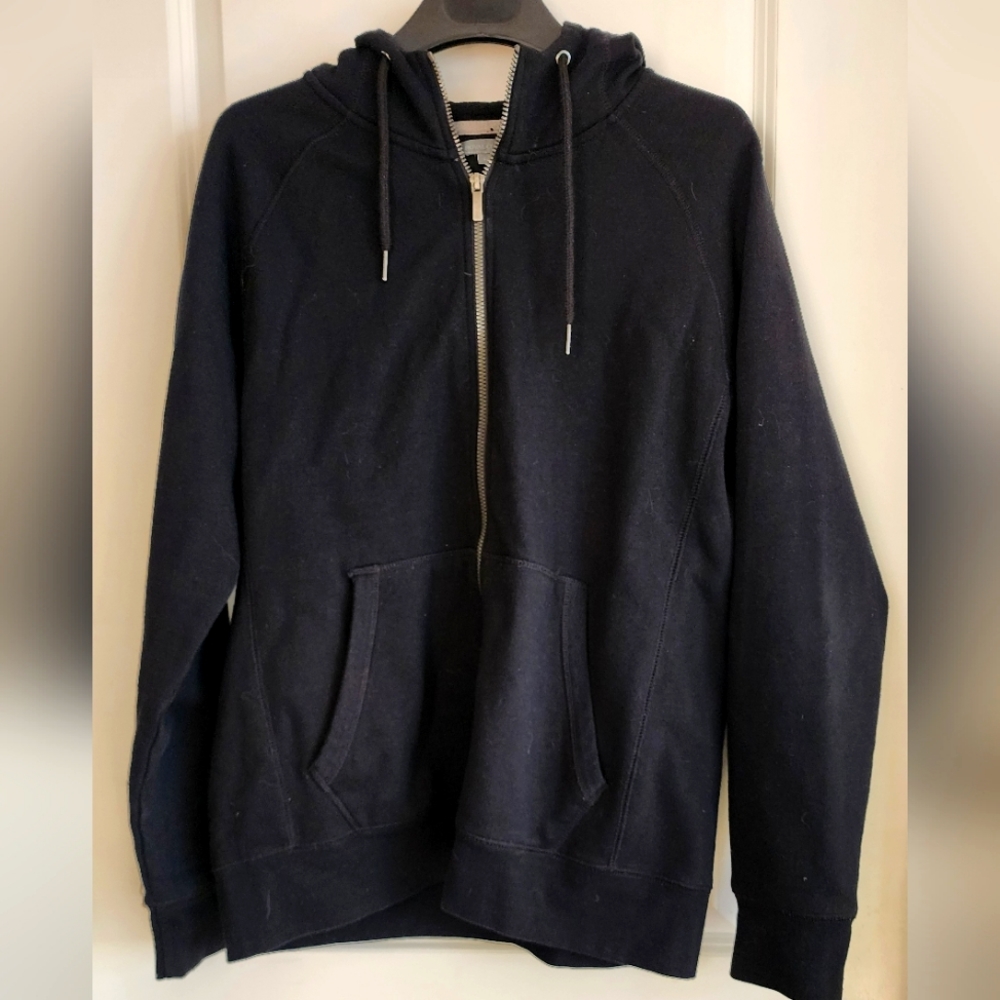 Black Zippered Hoodie